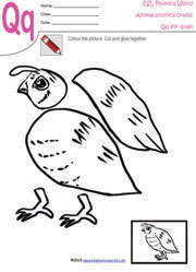 Qq-quail-craft-worksheet